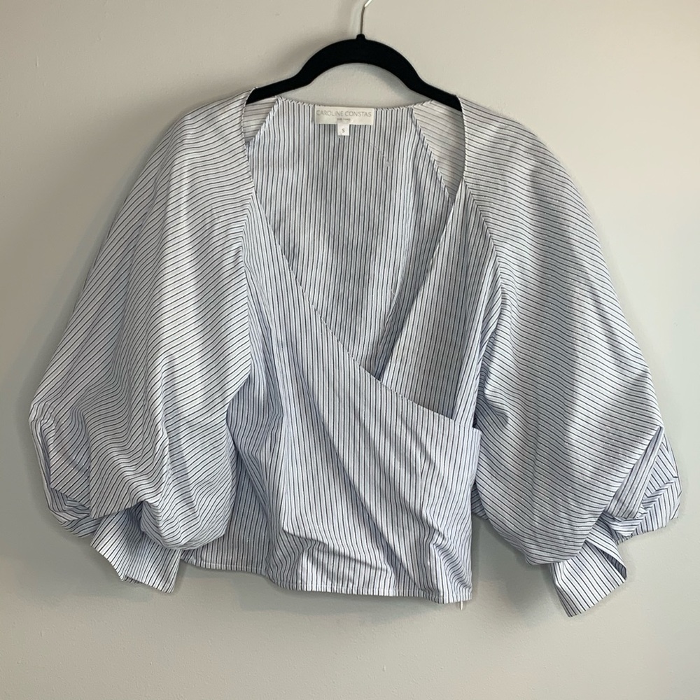 Caroline Constas Shirt | Josie Puff Sleeves